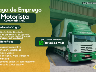 Avantec Transportes Expande Contratações e Oferece Oportunidade para Motoristas do Nordeste e Minas Gerais